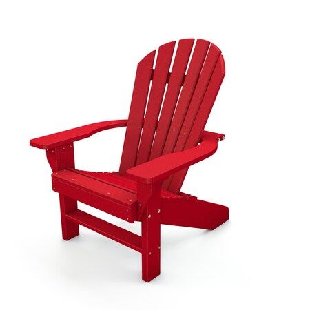 Frog Furnishings Red Seaside Adirondack Chair PB ADSEARED